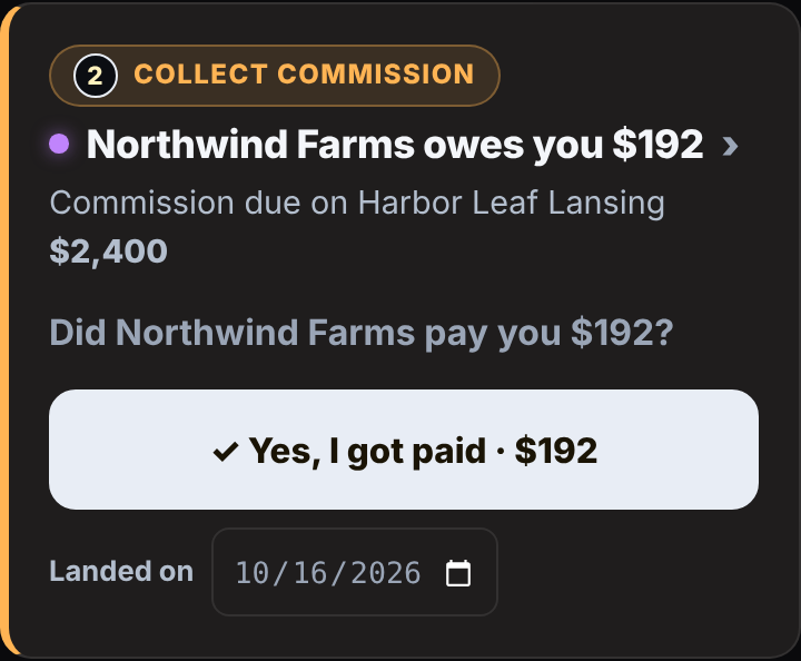 Did Northwind Farms pay you $192? Yes, I got paid.