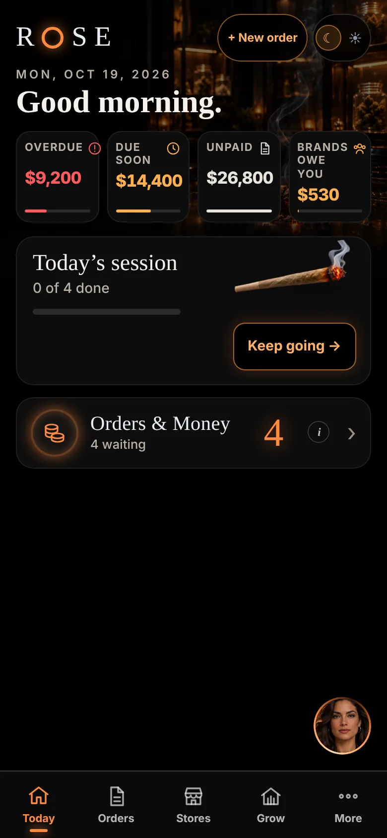 Overdue $9,200 and due soon $14,400 on ROSE OS Home